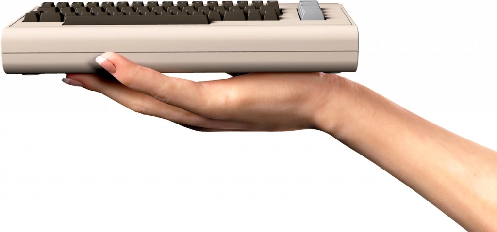 The C64 Mini measures half the size of the original, but a full-size, fully-functioning version is also in the works