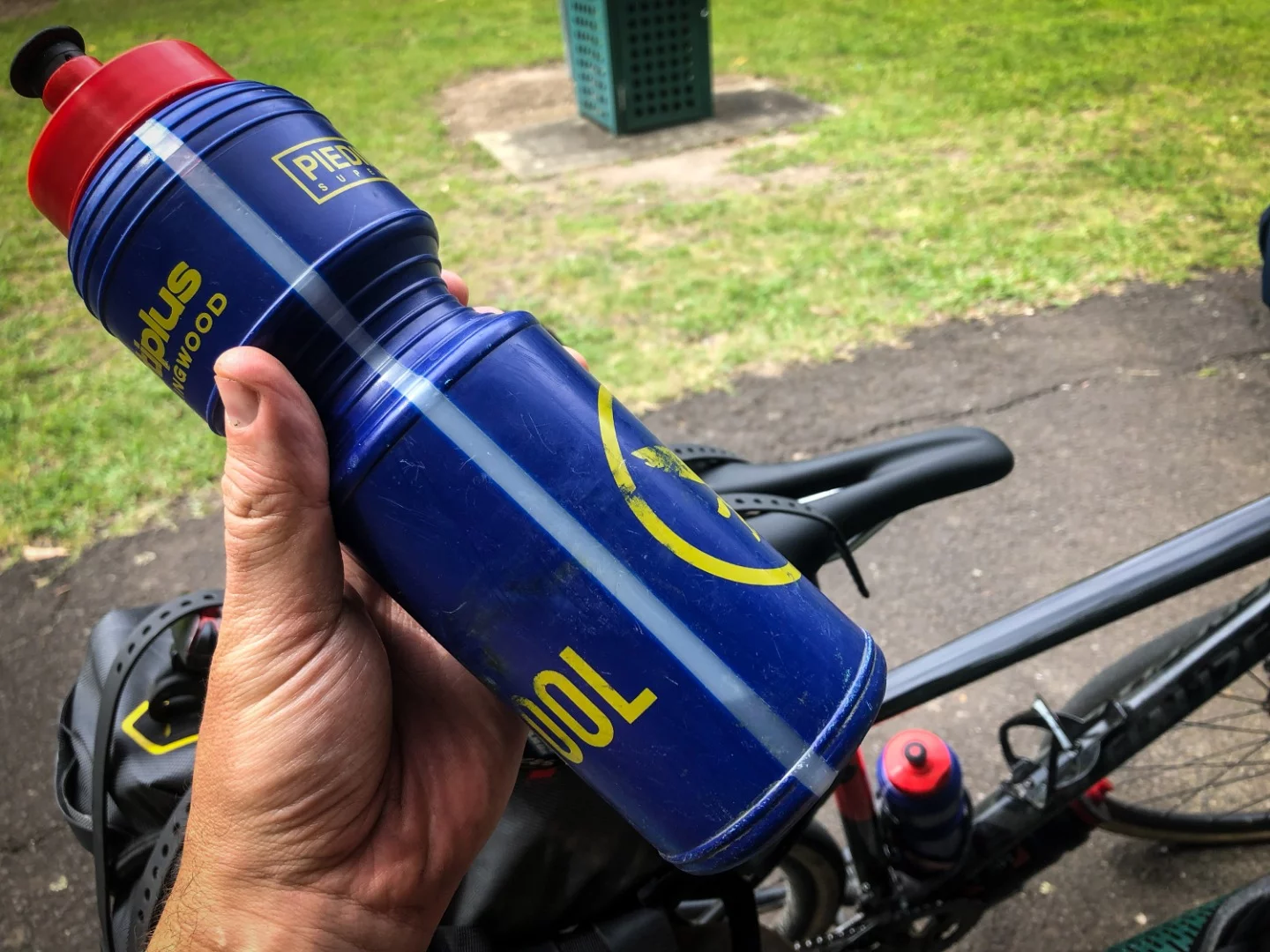 Taking stock of water supplies at a rest stop with no drinking water