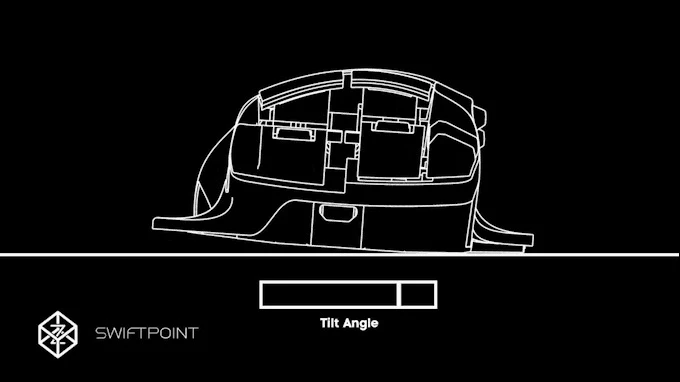 An analogue tilt function can be used to peek out from cover in games