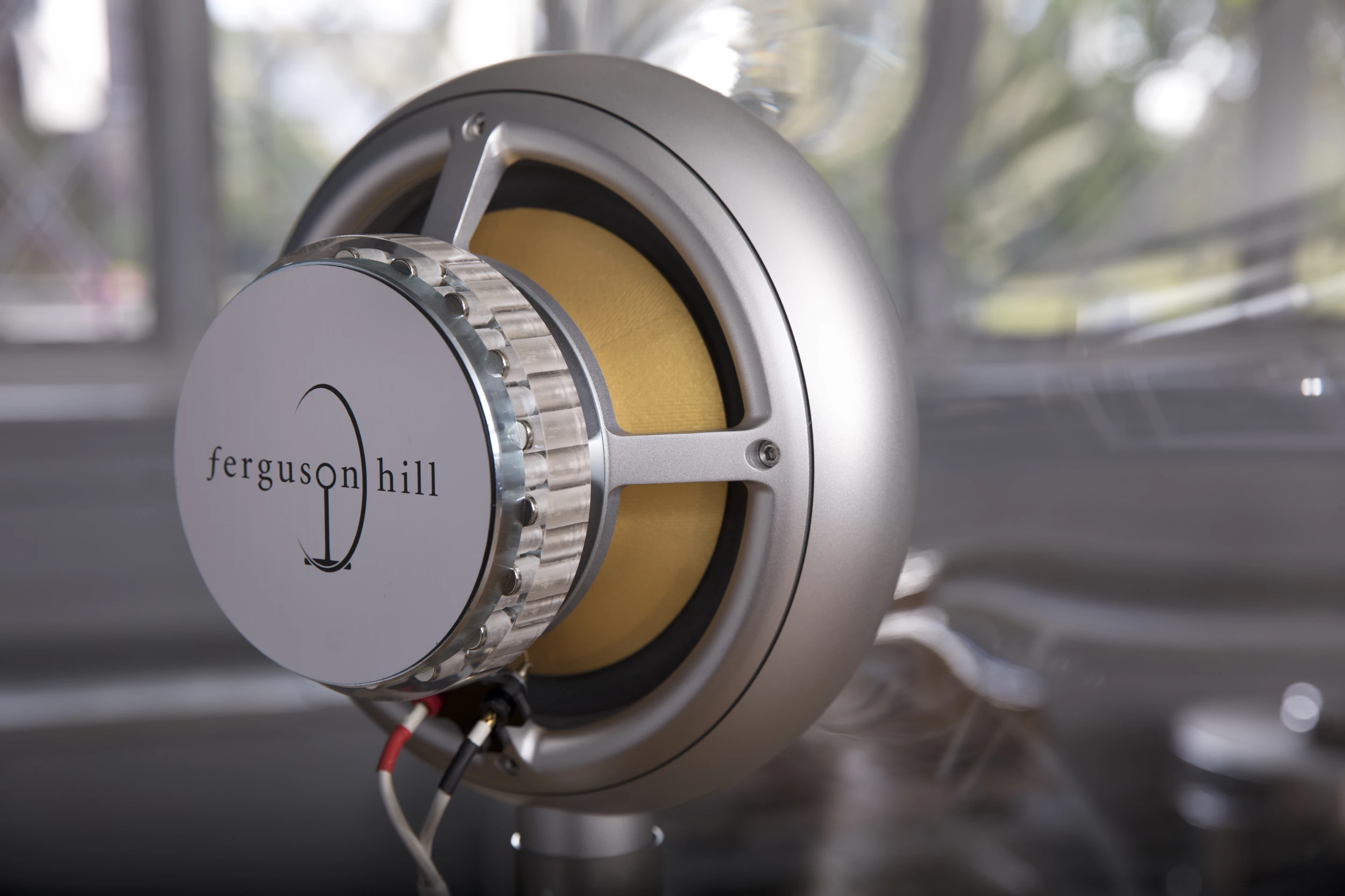 The horn speaker's drive unit was developed in partnership with Cube Audio