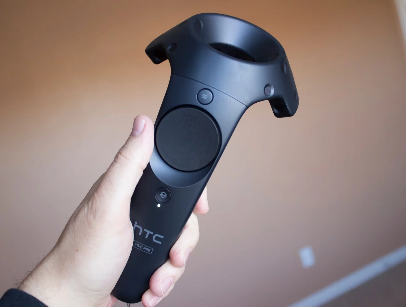 One of the Vive's (bundled) motion controllers
