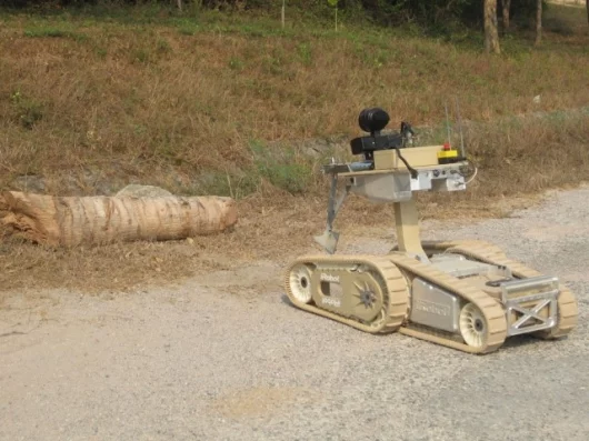 The iRobot Warrior 700 can tow heavy payloads