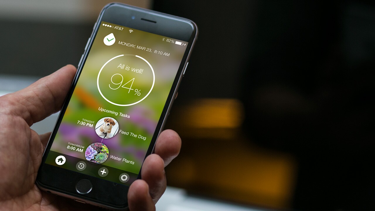 The Droplet app allows users to set up reminders and track activities