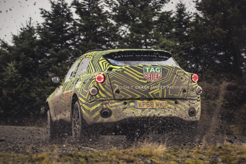 Aston Martin DBX Prototype: "don't crack under pressure"