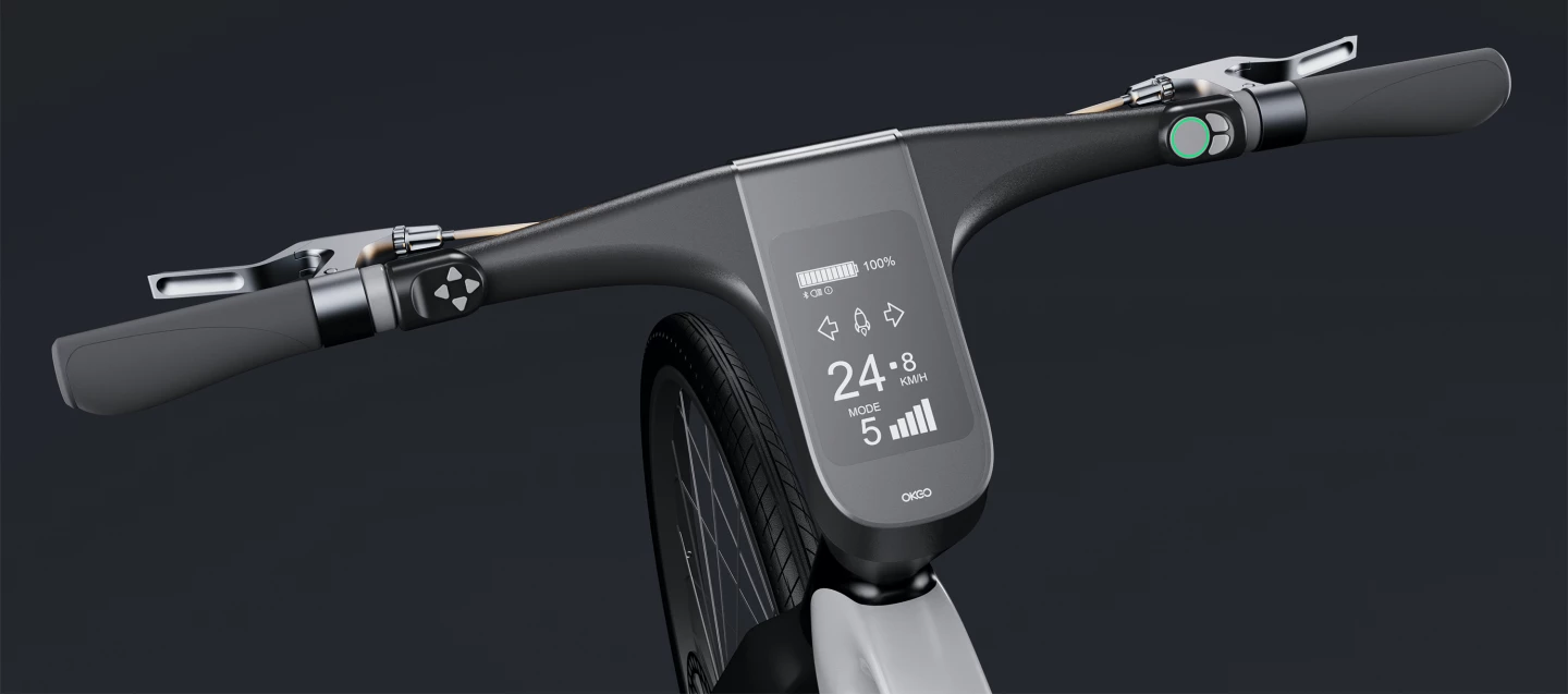 A close look at the Smart E-Bike's Smart Bike Display
