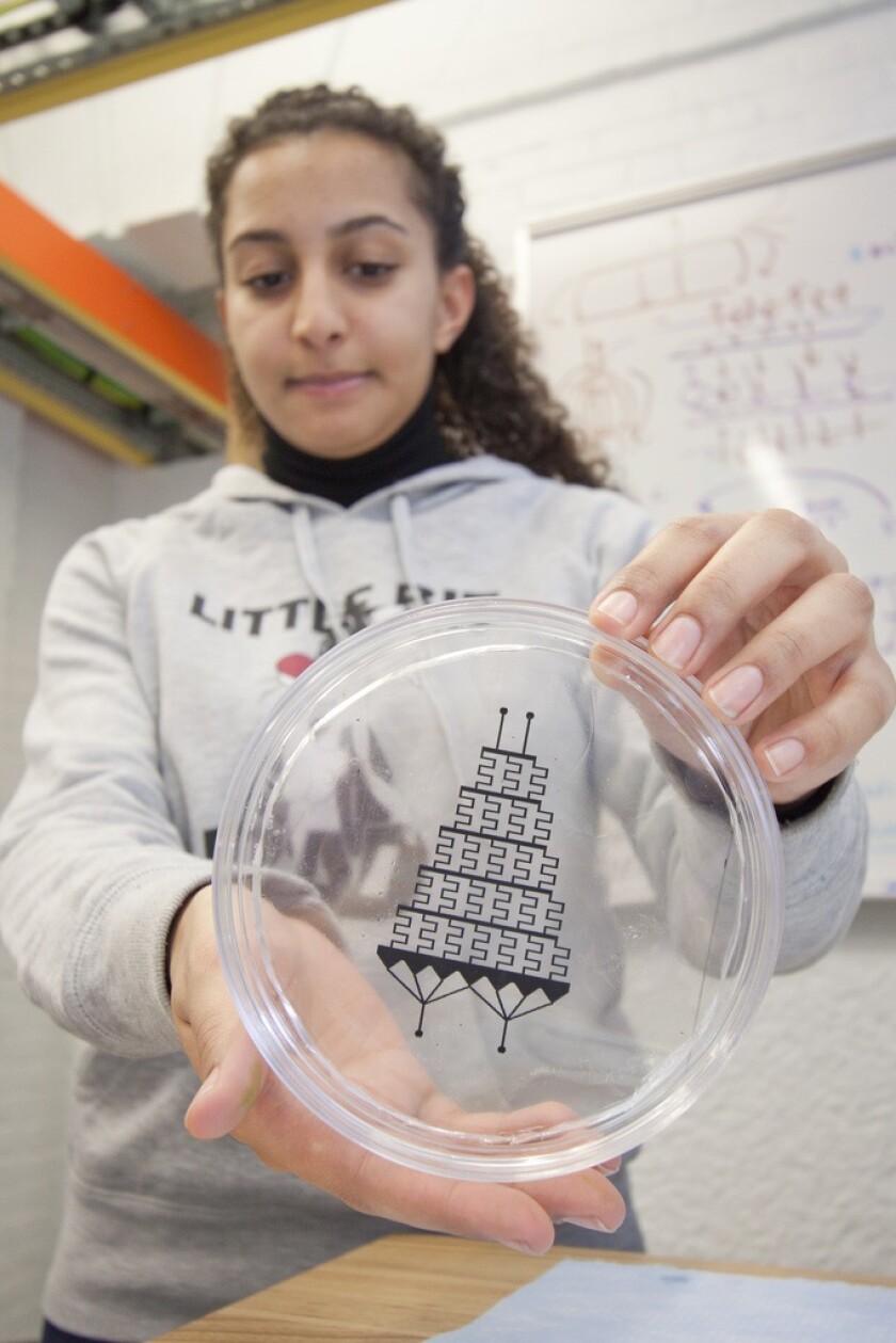 A high school physics teacher has invented a method of producing microfluidic devices, using little else than a photocopier and transparency film