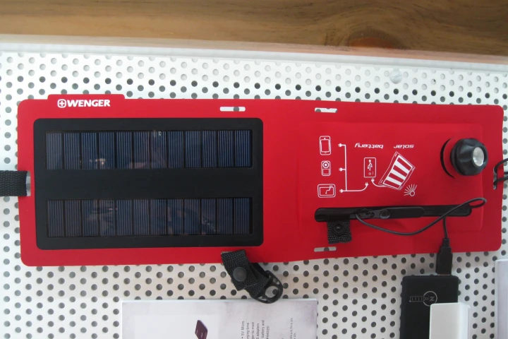 An optional LED adds a little portable lighting to your solar charger