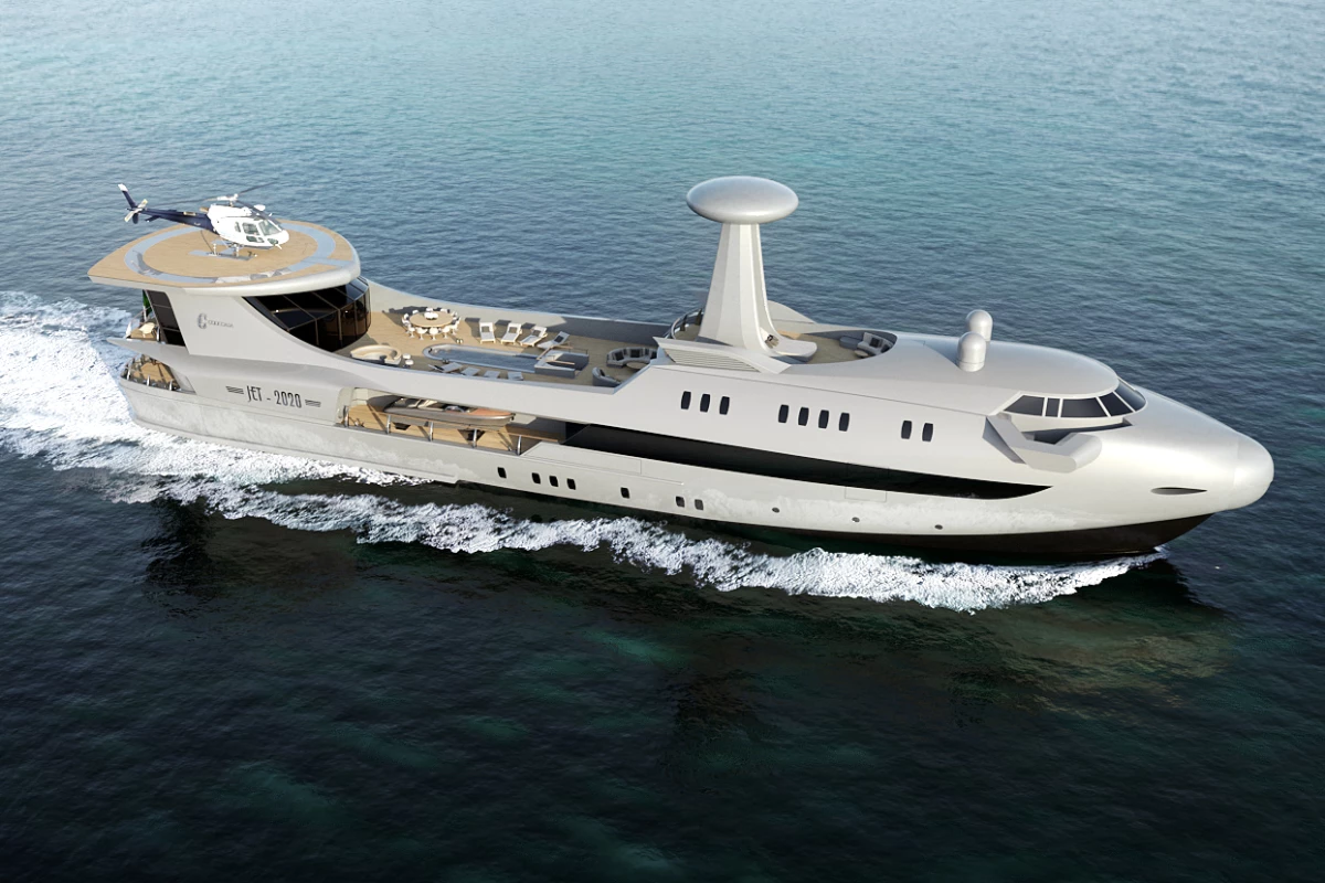It's a bird ... it's a plane ... it's a ... yacht?!