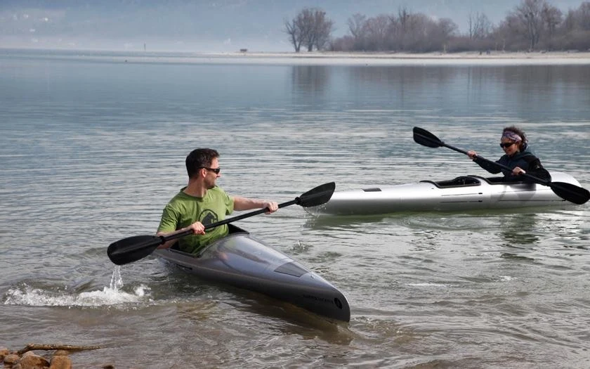 The Backyak can be split into two single-person kayaks