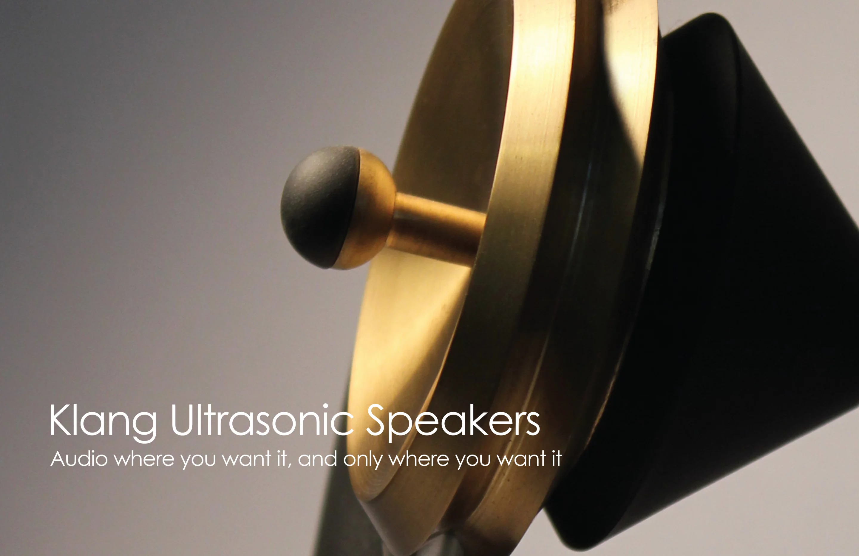 The Klang Ultrasonic Speakers would allow a user to focus sound so it could be restricted to just one listener or opened up to a whole room