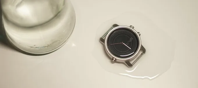 The LunaR watch is said to be waterproof up to 50 m (164 ft)