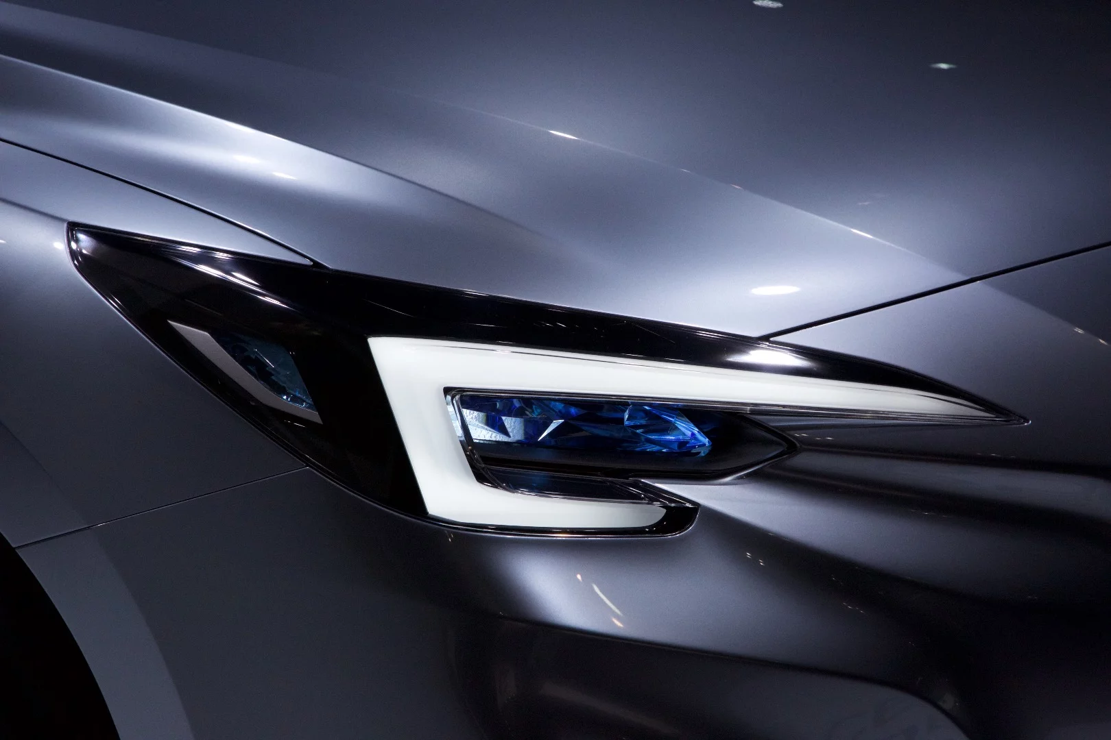 The Impreza 5-Door Concept has hawk-eye headlights