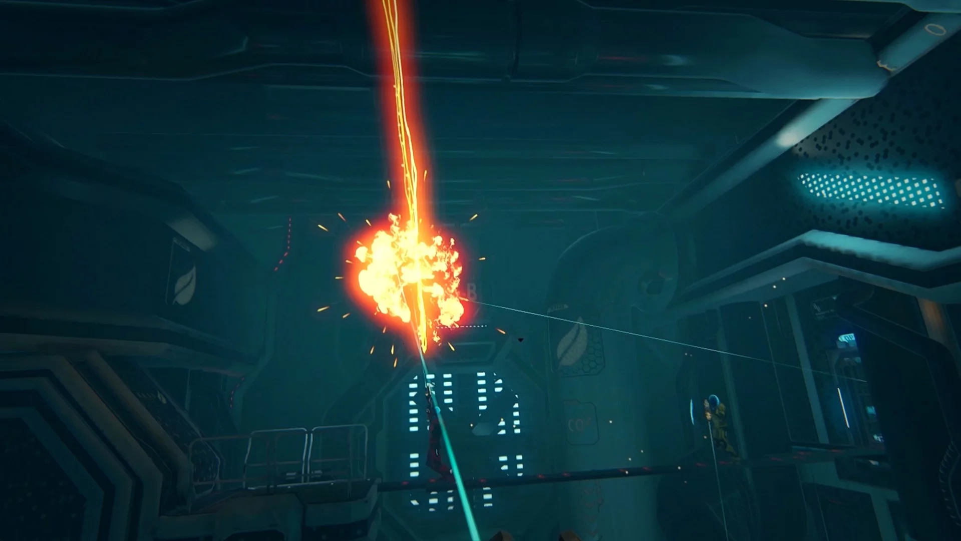 In Singularity players need to shoot rogue robots and flying drones