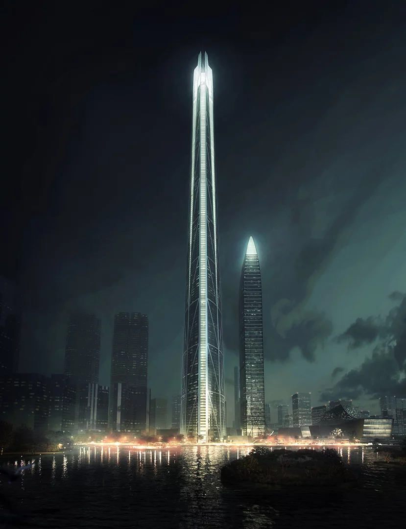 The project is one of a cluster of tall skyscrapers planned for Shenzhen’s Caiwuwei financial and commercial area