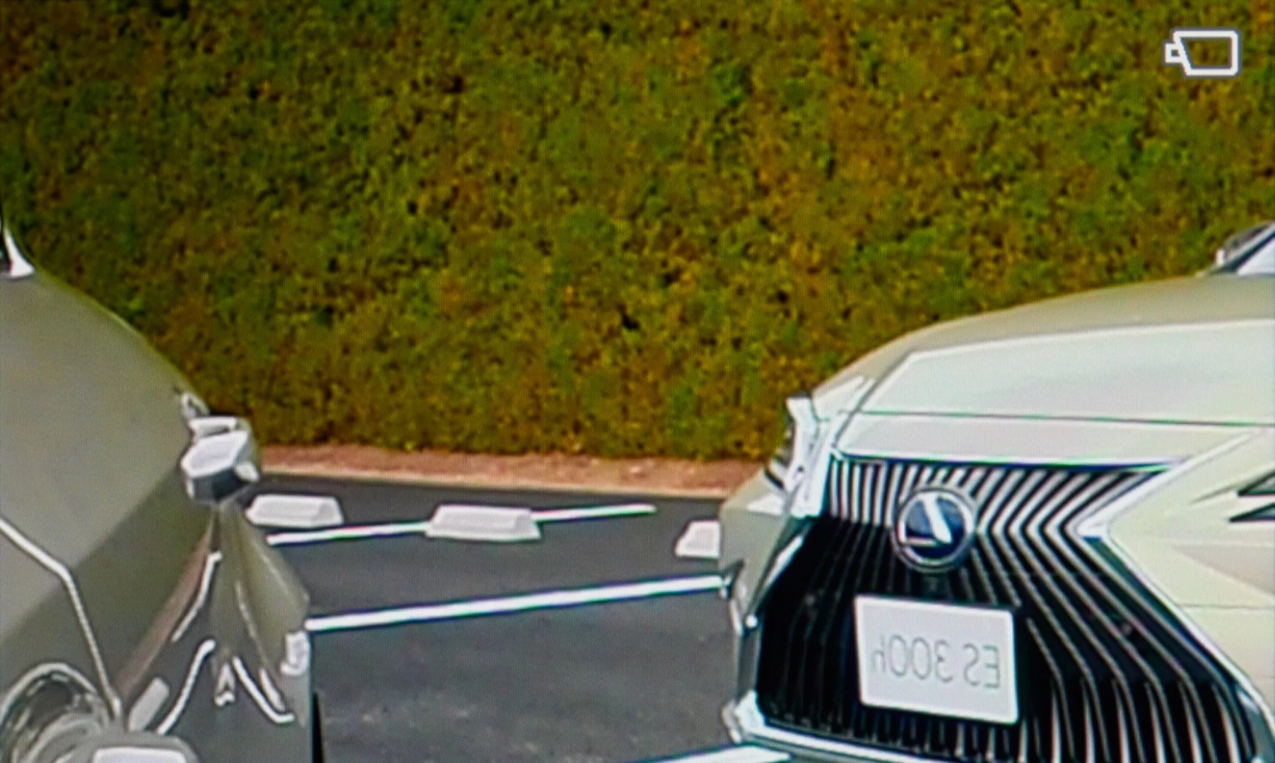 The mirrors appear to zoom in as you get close to other cars while parking