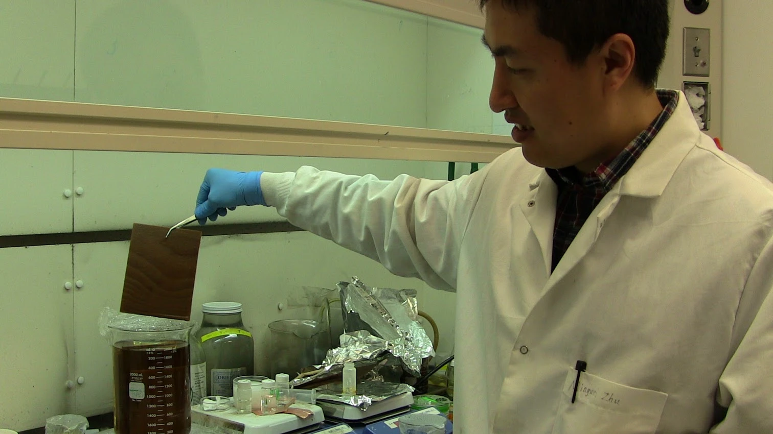 Researchers at the University of Maryland developed the mateirial by removing a molecule from its makeup called lignin