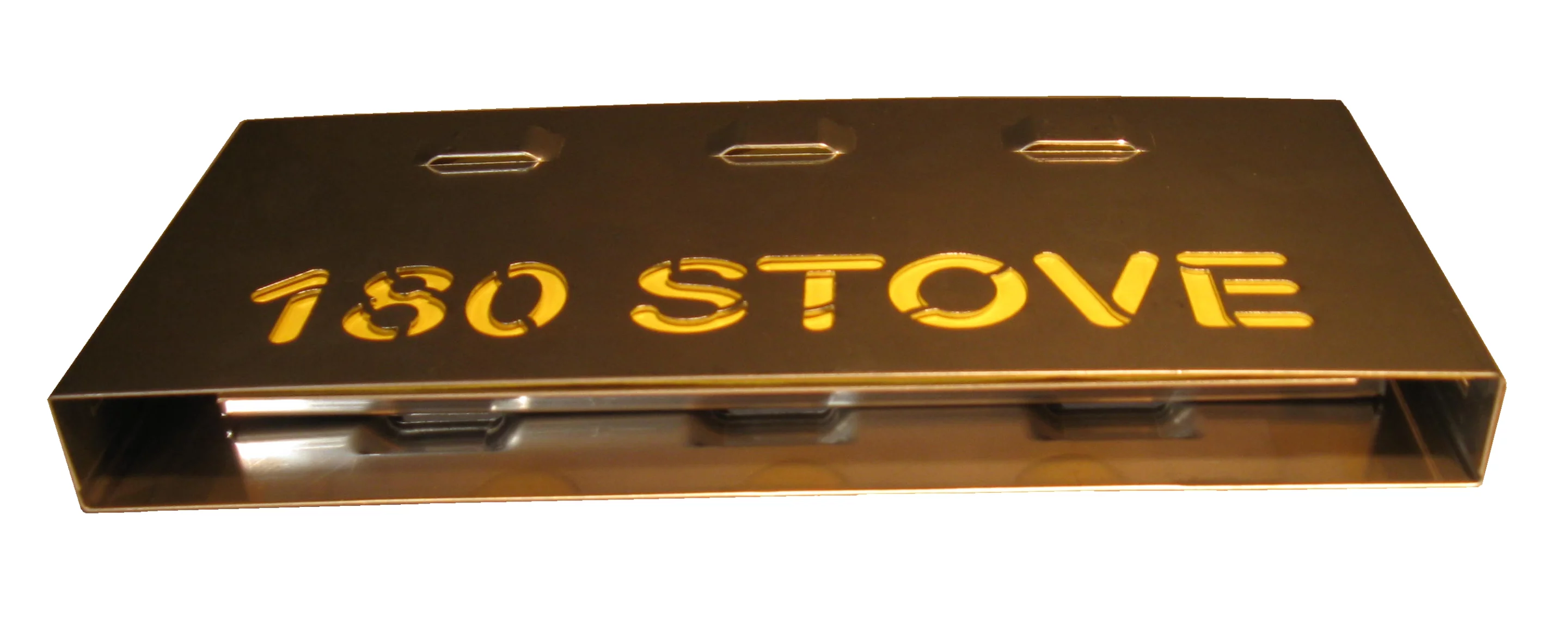 When broken down, the 180 stove is just over half-an-inch thick and 7 inches long