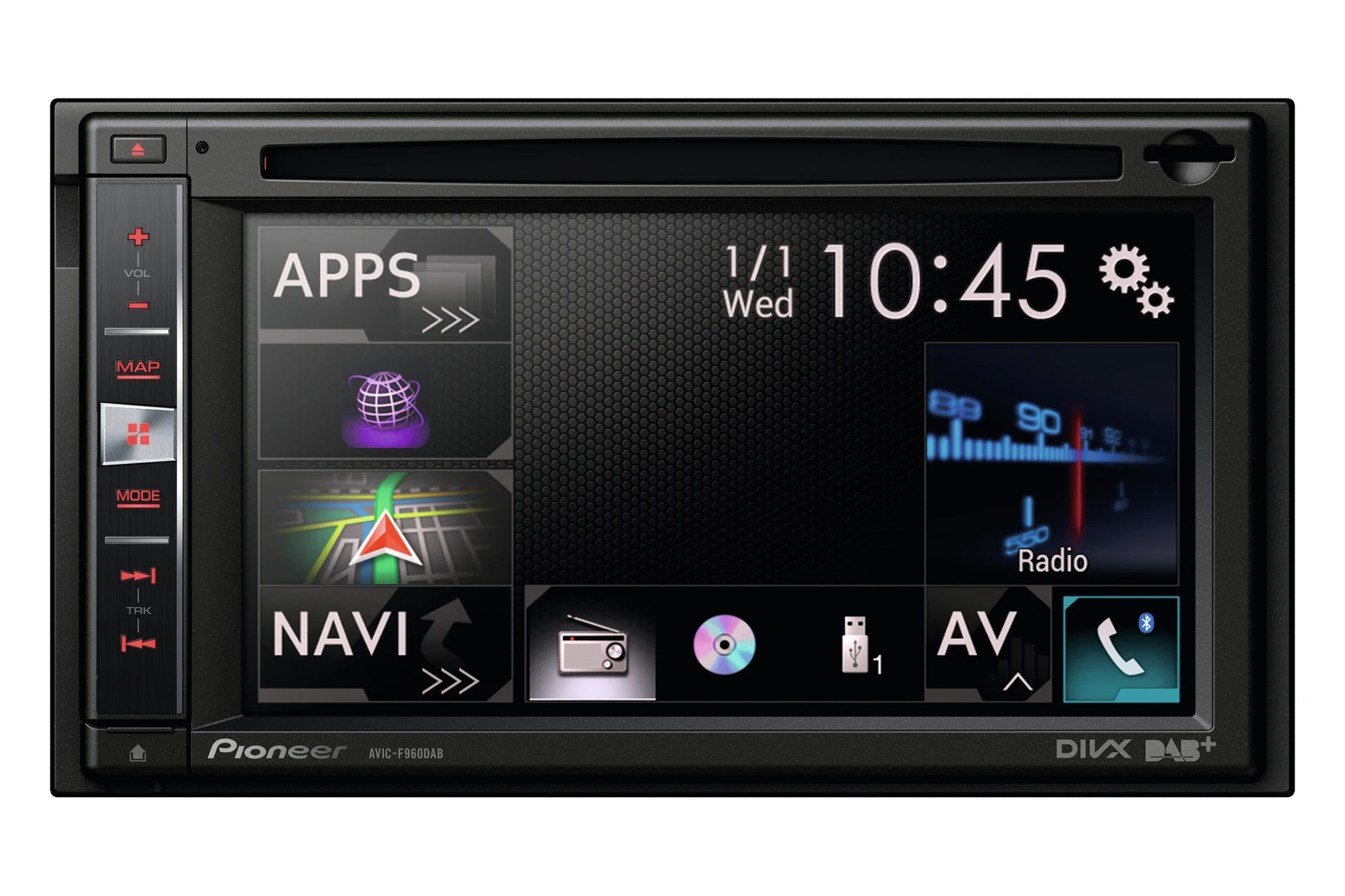 The multimedia systems can connect with any device with playback support for DVD, CD, USB and aux-in