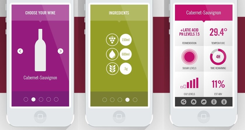 The Miracle Machine app helps the process of making wine even easier