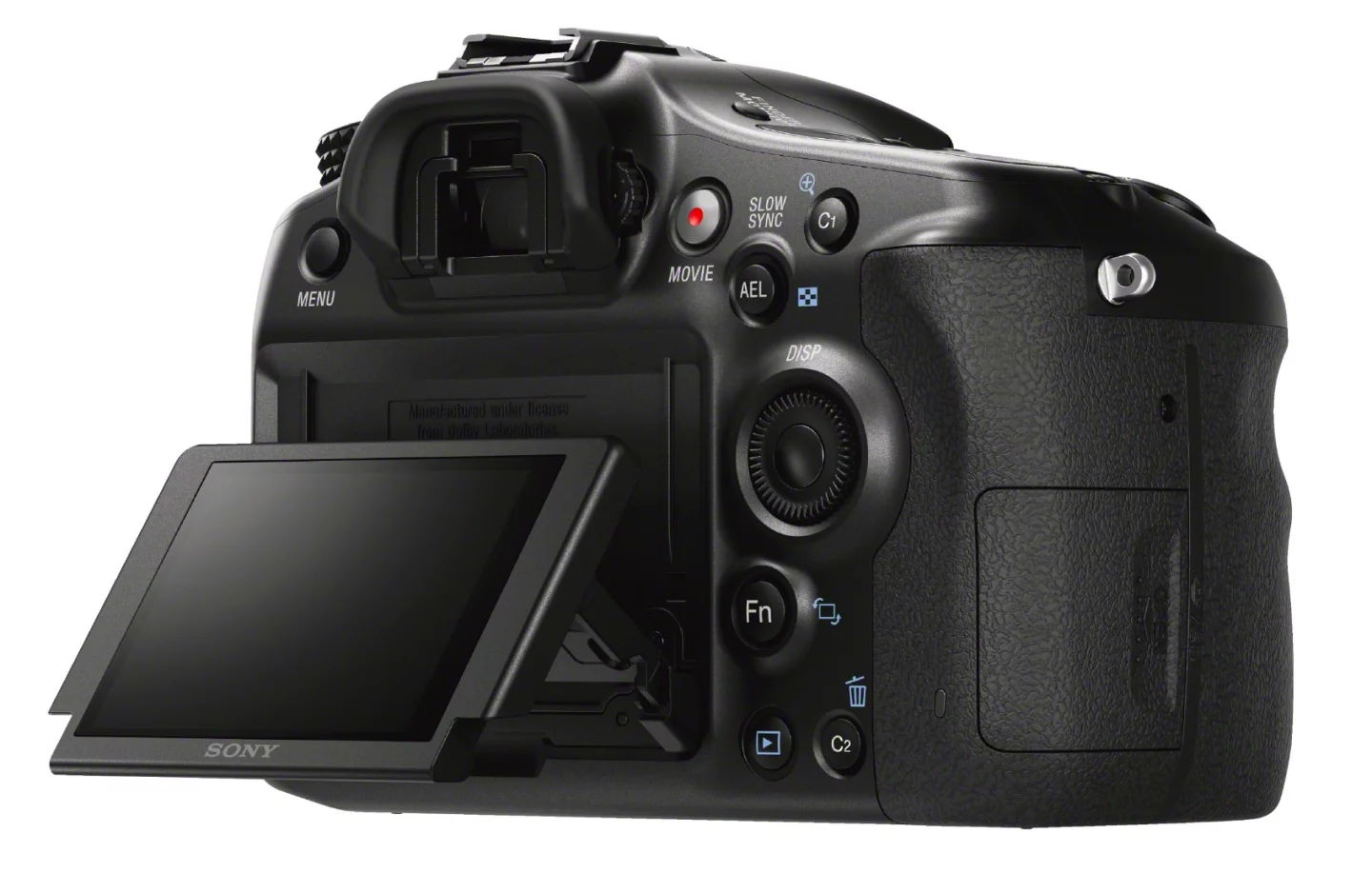 The Sony A68 has an electronic OLED viewfinder with 1,440,000 dots and a moving 2.7-inch rear monitor