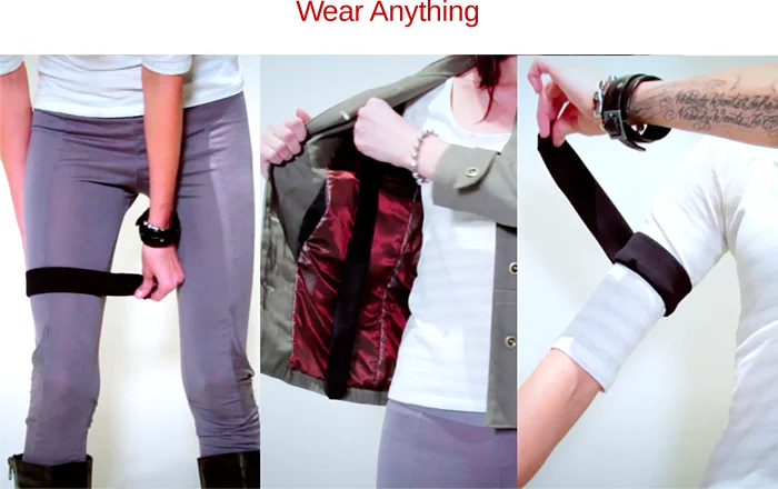 Once a strip is in place, it just needs to be tapped to produce a sound, which can be heard by connecting either a pair of headphones or an external speaker to the control box