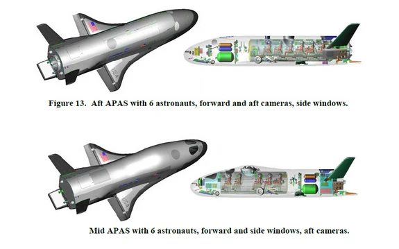 X-37C alternative manned configurations (Image: USAF)