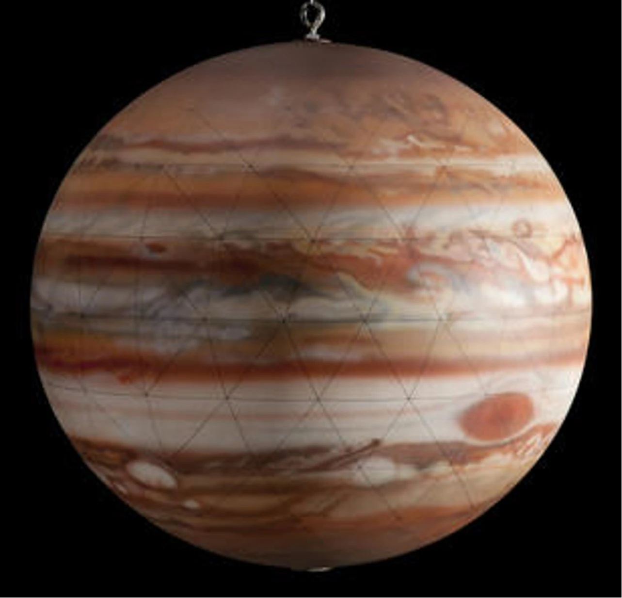 Handmade globe of Jupiter