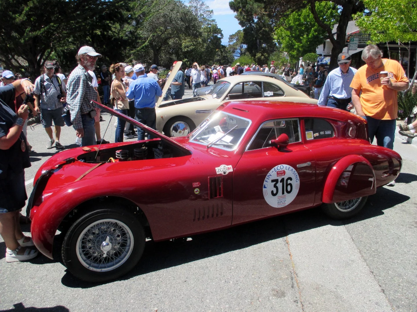 1947 Cistallia 202 MM Berlinetta was awarded best in show at the Carmel by The Sea Concours on Ocean Avenue.