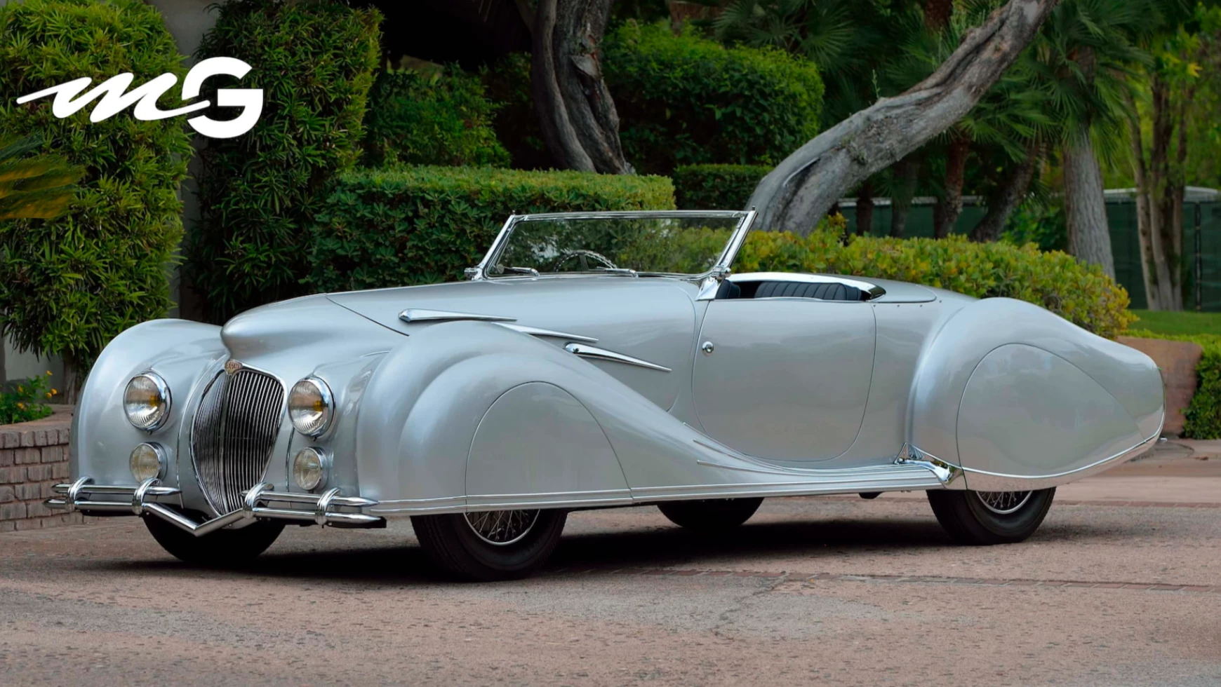 This 1947 Delahaye 135MS Figoni et Falaschi Narval Cabriolet will be available as part of the Mecum Gallery Exposition Sale during Monterey Car Week