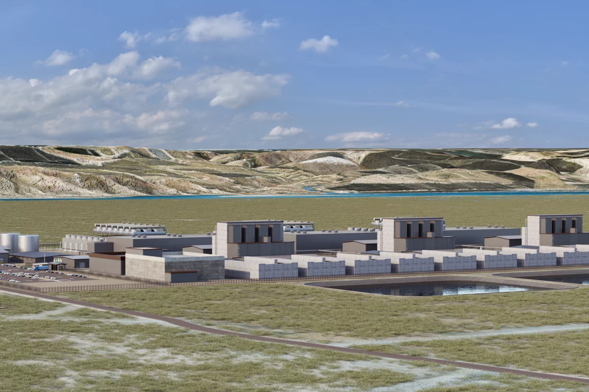 Render of the new Amazon nuclear plan in Washington State