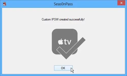 Custom IPSW Created and you're almost done