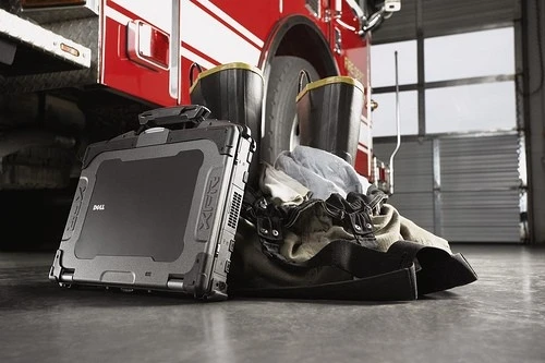 Del XFR and fire truck