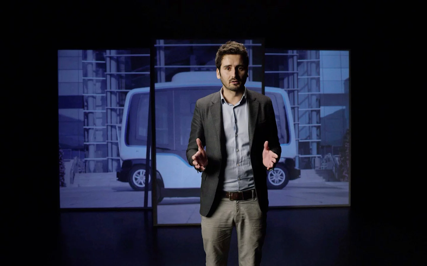 CEO and co-founder of Sono Motors, Laurin Hahn, announced the EasyMile partnership at CES 2021