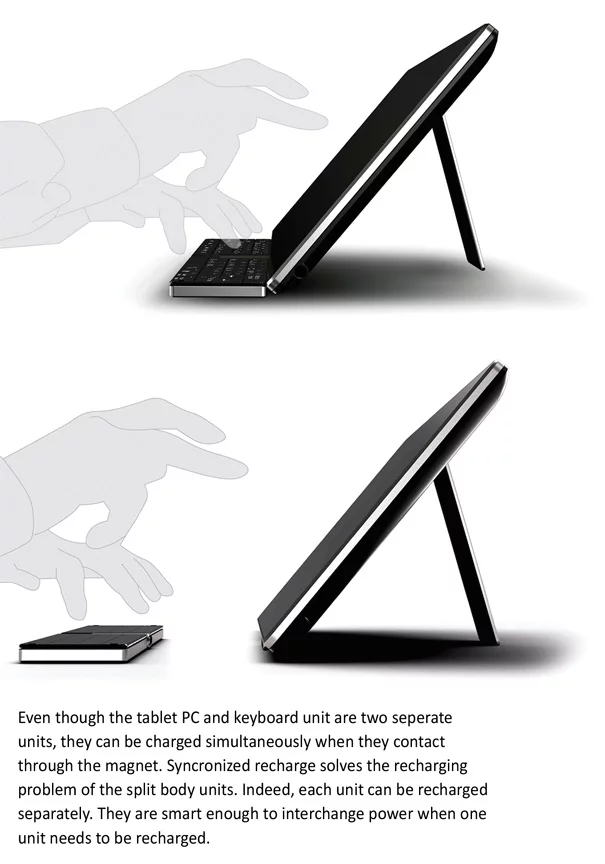 Smartbook concept offers a cell phone handset that folds into a keyboard and syncs wirelessly with a tablet PC