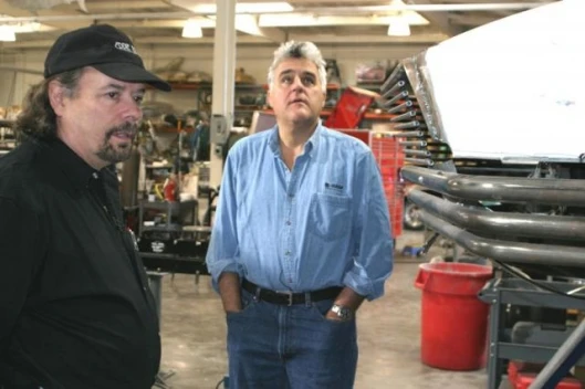 Eddie and Jay Leno discuss one of Eddie's projects