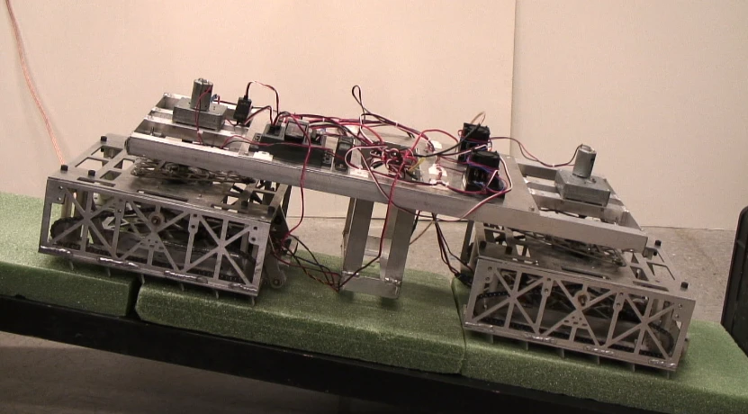 Scalybot 2 replicates the rectilinear locomotion employed by snakes that is efficient and allows them to crawl into tight spaces