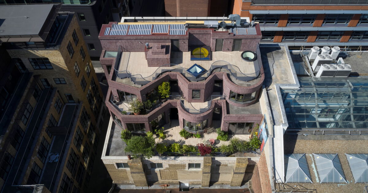 Expansive two-story luxury home thrives in unusual rooftop location