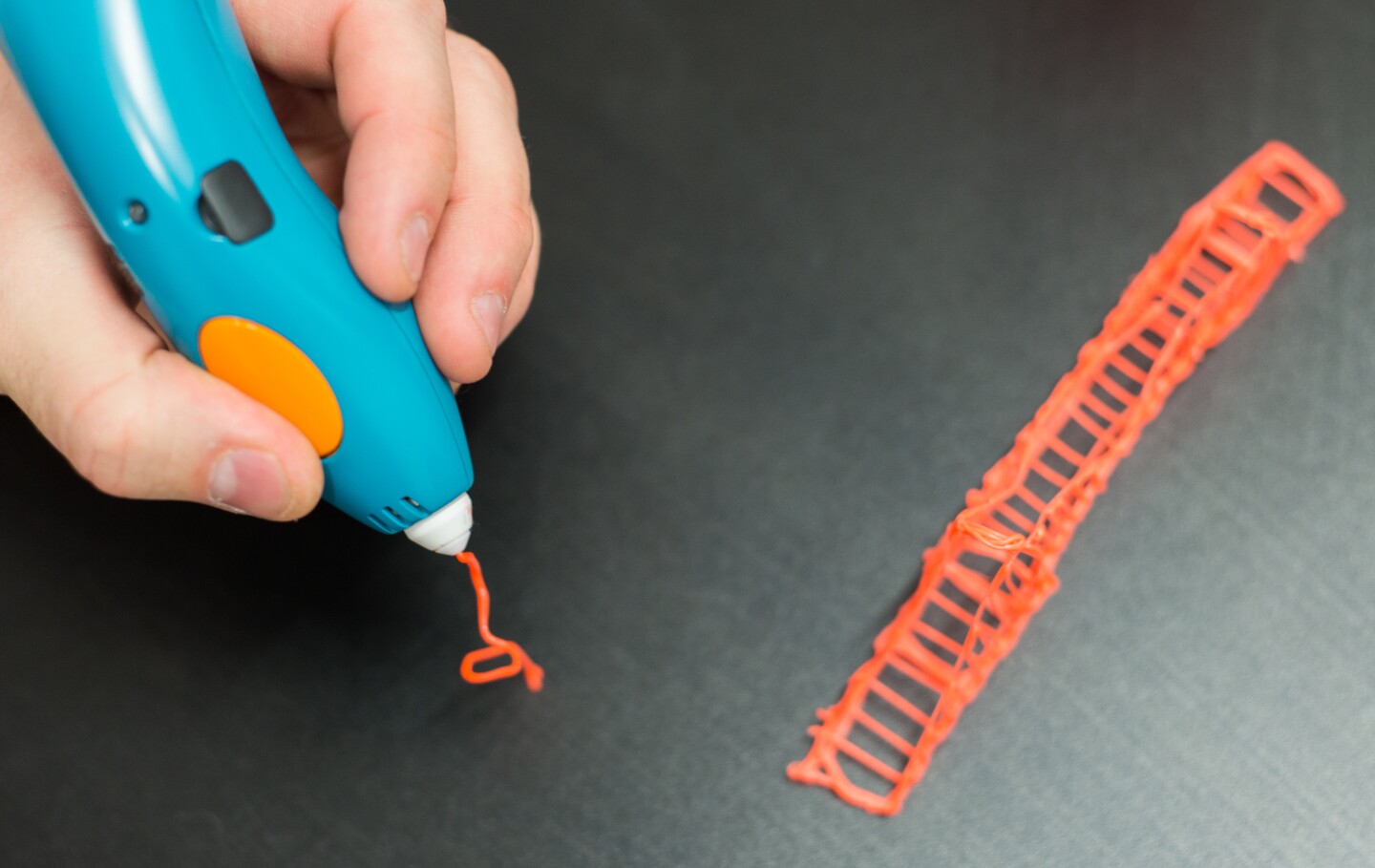 The 3Doodler Start is a 3D pen for children which will let them safely join in the drawing in the air fun