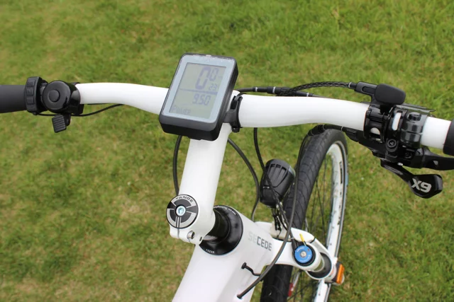 The amount of electrical assistance is selected by the rider using a handlebar-mounted console, that communicates with the motor via ANT wireless technology