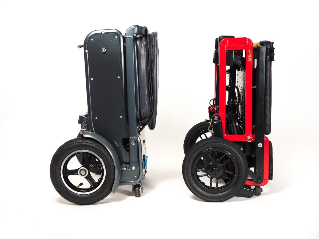 On the left, 2016's eFoldi and on the right, the new eFoldi Lite