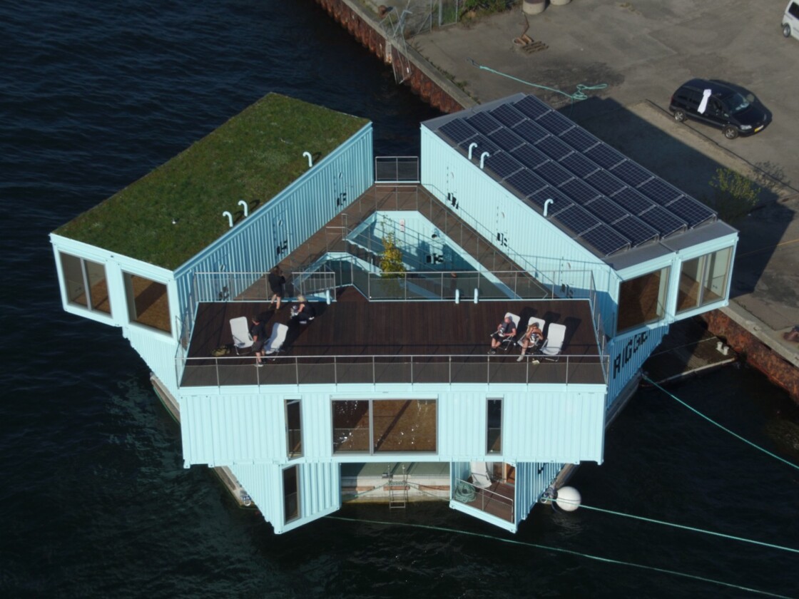 Urban Rigger, by BIG, is a sustainable floating student housing prototype for students in Copenhagen that it hopes to roll-out elsewhere