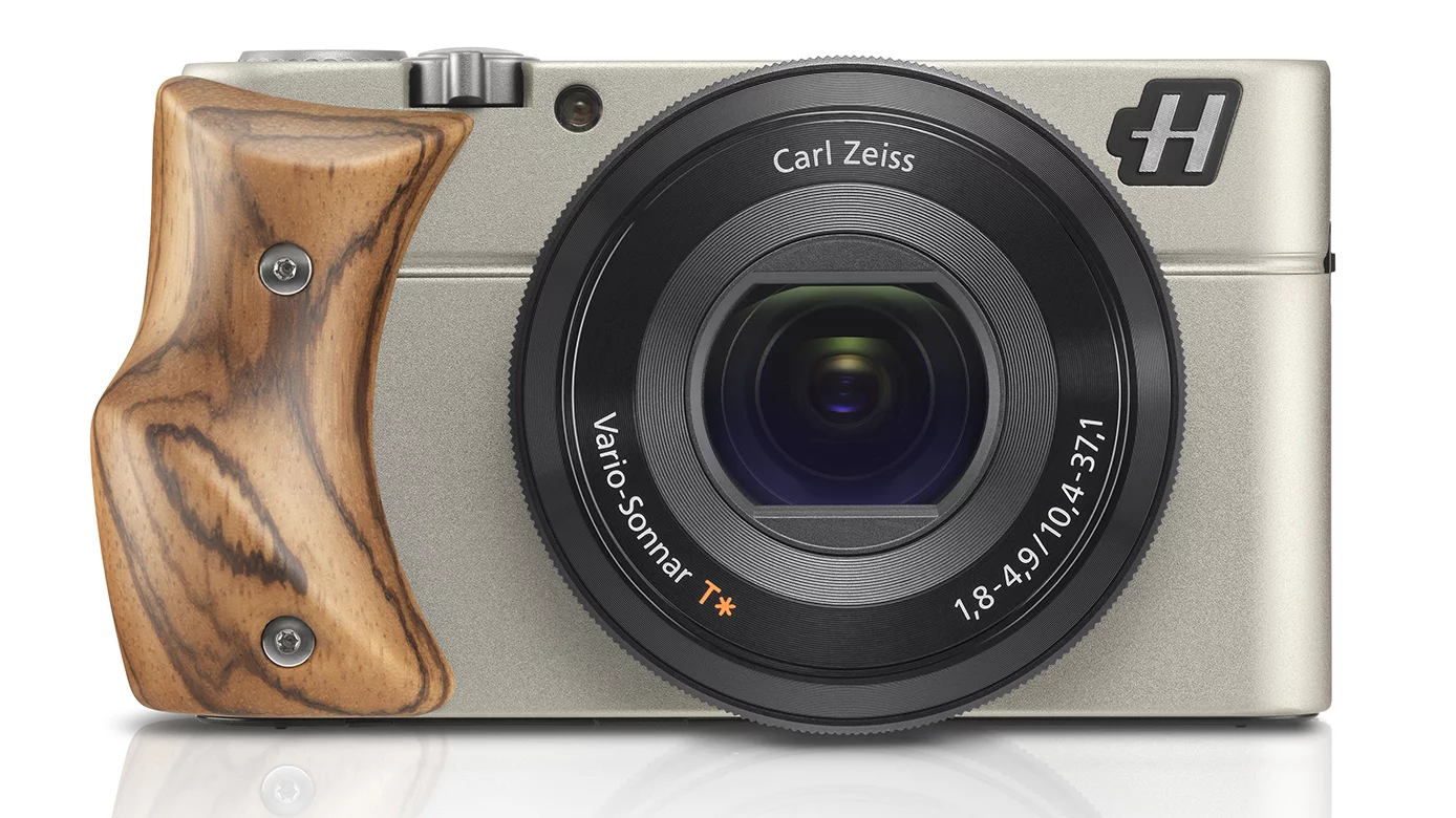 The Hasselblad Stellar with a Zebra Wood hand-grip