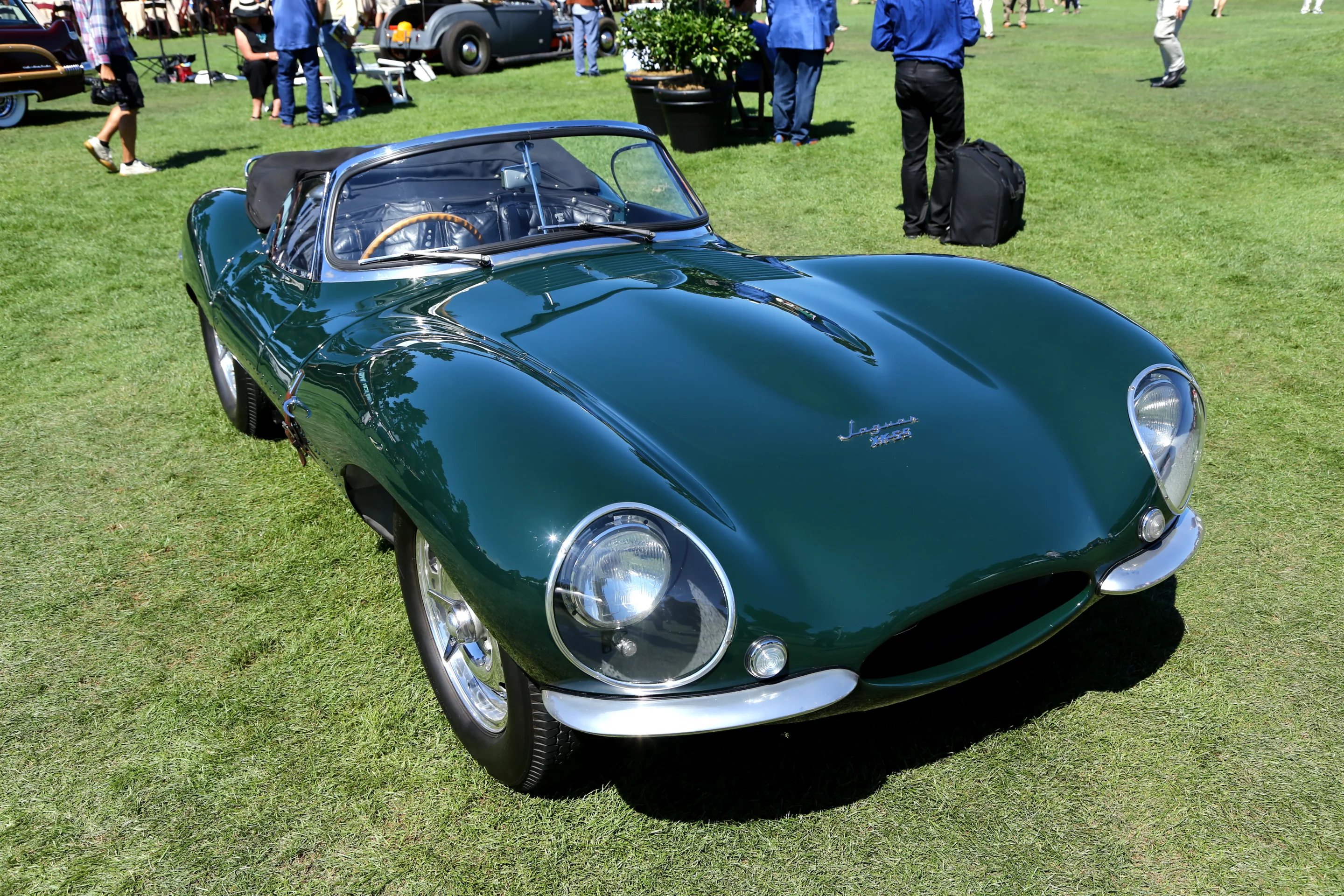 Steve McQueen's old 1956 Jaguar XKSS sports a number of design elements from the D-type racers (Photo: Angus MacKenzie/Gizmag.com)