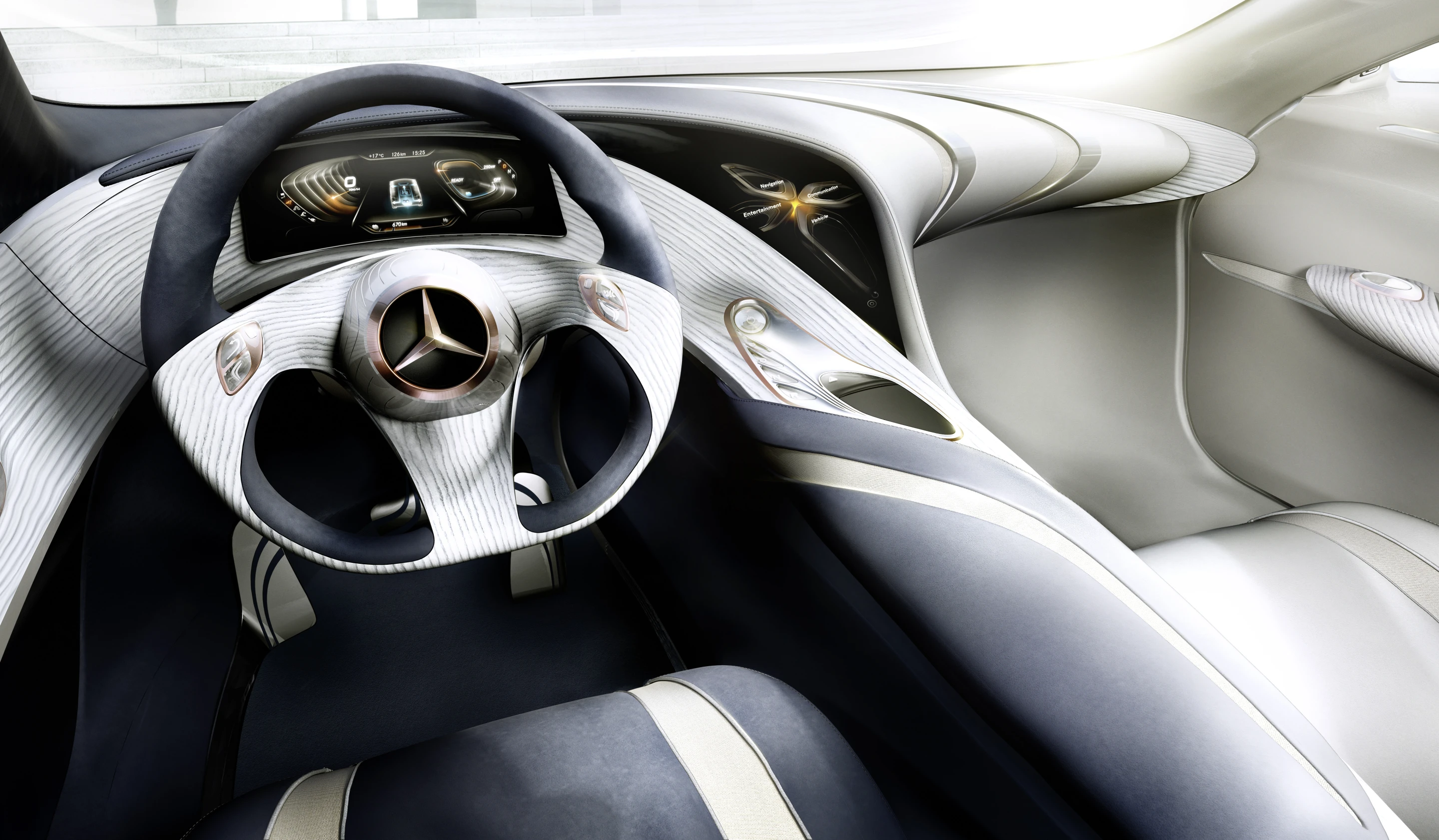 The Mercedes-Benz F 125! research vehicle interior