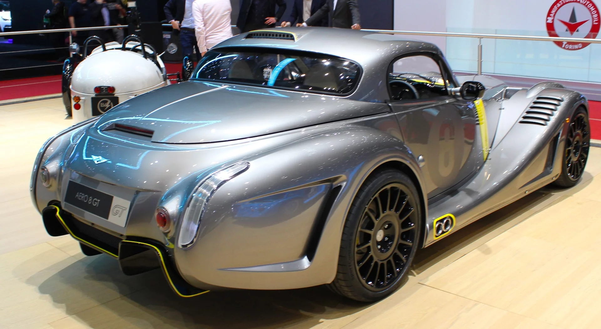 Morgan's Aero GT includes enhancements such as the fender-top louvres and rear diffuser
