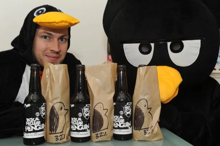 James launches "Freeze the Penguin" for Brewdog