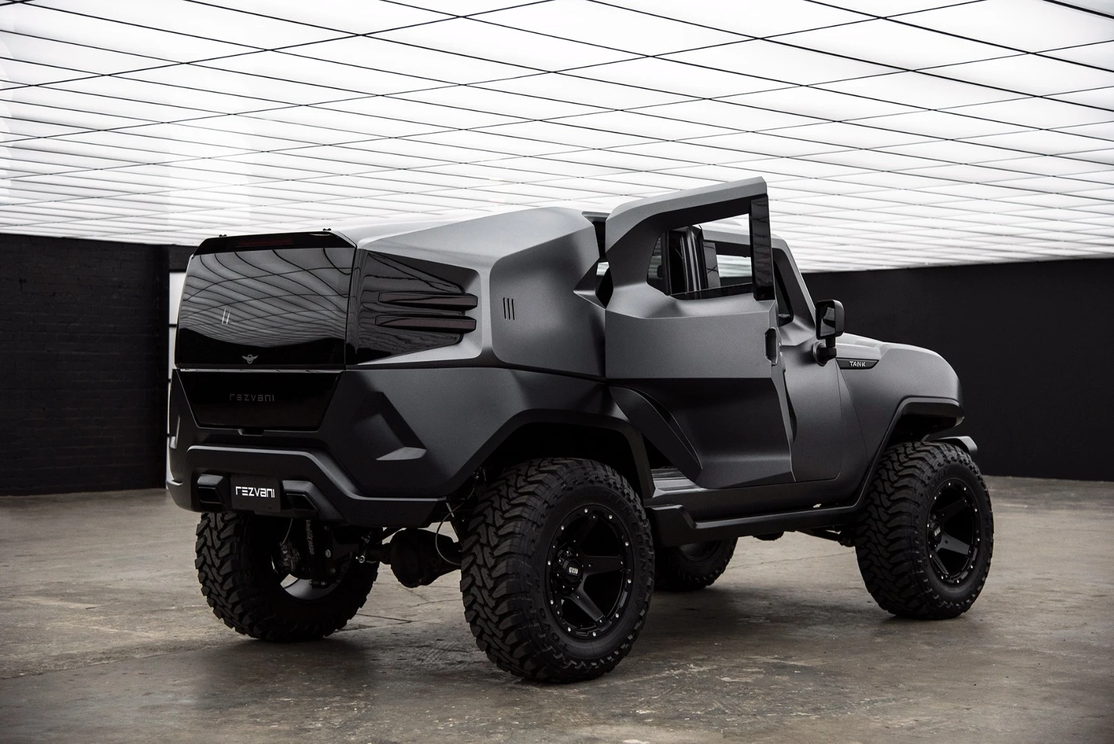 One of the distinctive features of the Rezvani Tank is the pair of coach doors