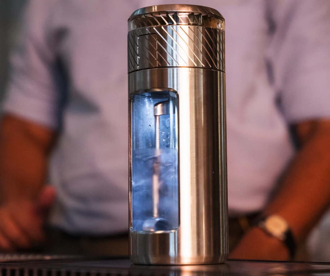 Integrated lights highlight the Callum Martini Mixer at work