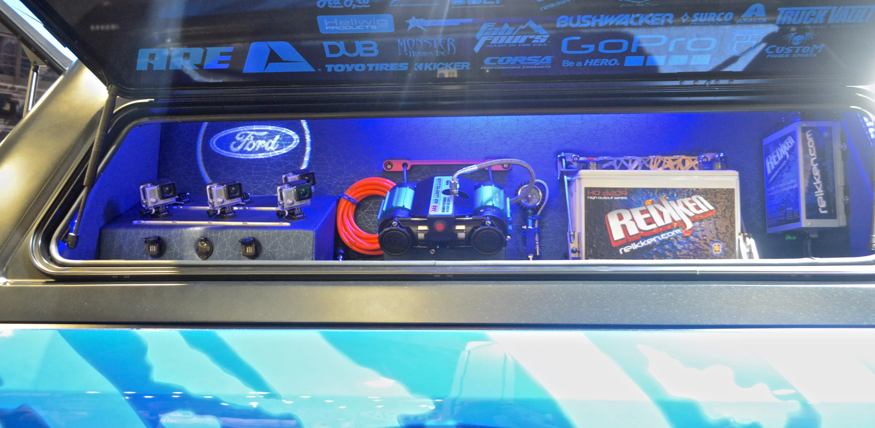 Whether you're hitting the park with the BMX bike or snow with the snowboards, you have GoPros to capture the action (Photo: C.C. Weiss/Gizmag)