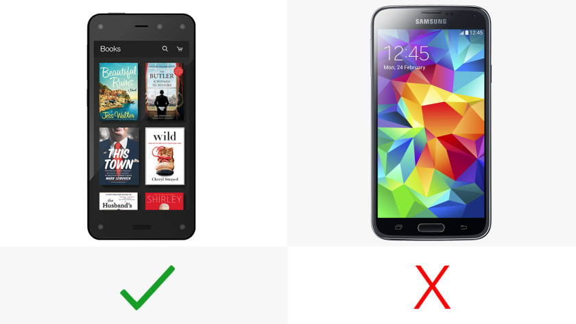 The Fire Phone features Amazon's Mayday live tech support